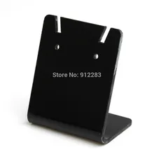 50 шт. 40*35 мм черный акрил серьги Дисплей стенд, Модные украшения Дисплей#95317