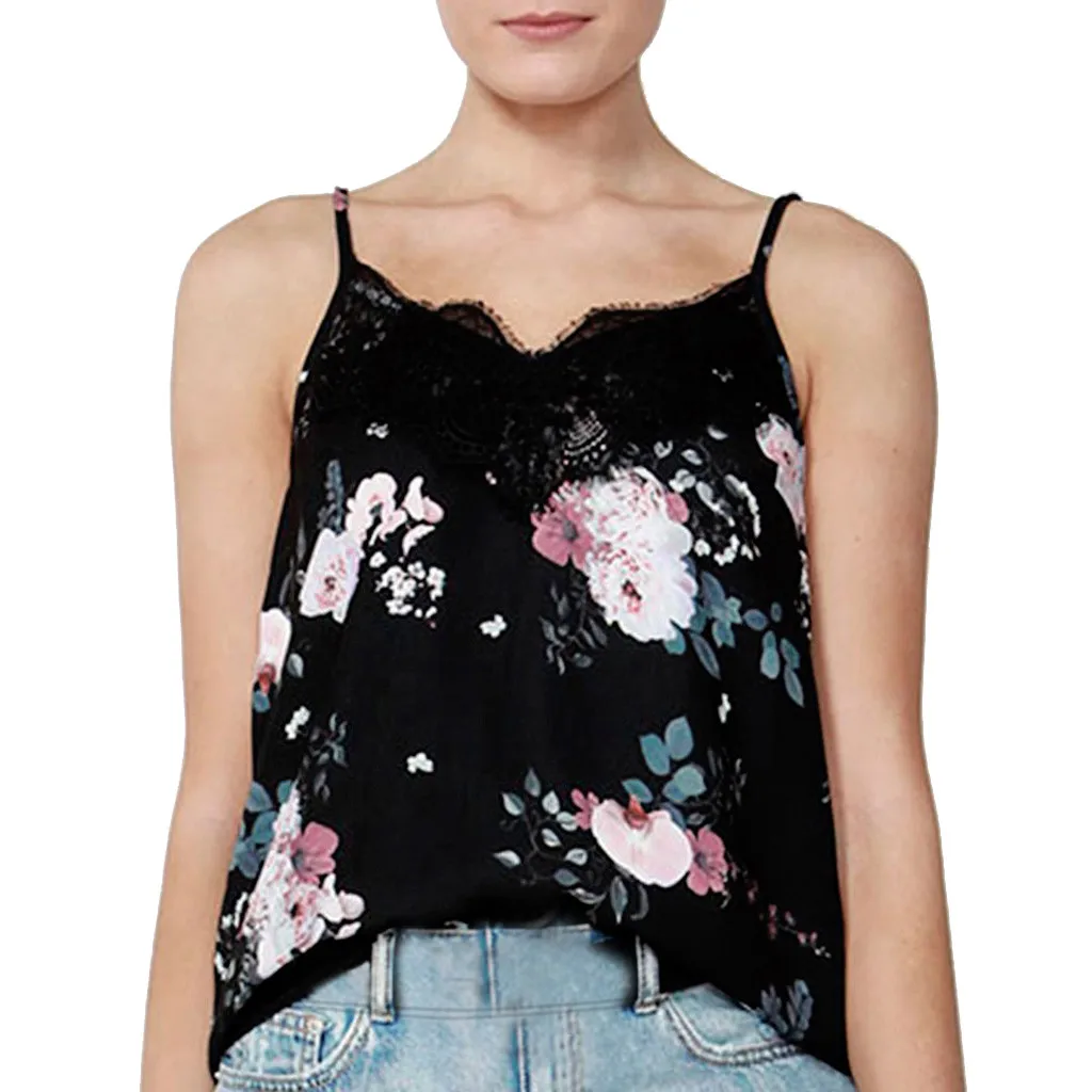 Модный женский кружевной жилет без рукавов с треугольным вырезом и цветочным