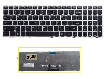 

SSEA New US Keyboard with silver frame for Lenovo B50 B50-50 B50-30 Z50 G50 G50-30 G50-45 G50-70 G50-70A G50-70m black Keyboard