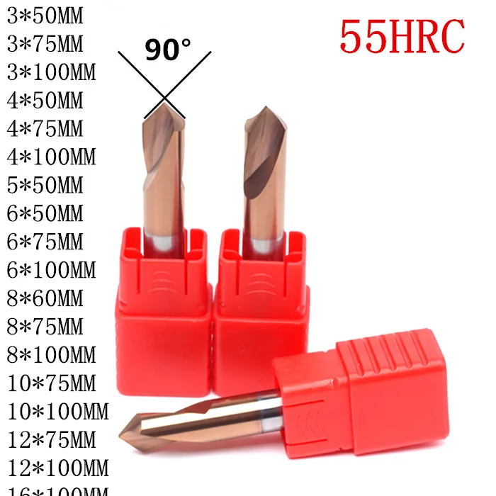 1mm 2mm 3mm Combined Center Drills HRC55 Center drill Tungsten Carbide drill CNC End Mills