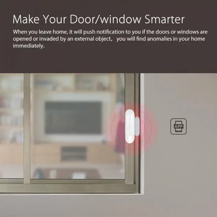 Горячая NAS-DS01W Wi-Fi датчик двери окна приложение уведомления оповещения нет ступицы требуется сенсор BUS66