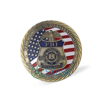 

Wholesale NEW St. Michael the Archangel Challenge Coin,bronze Plated Coin FBI Challenge Coin For Collection free shipping 100pcs