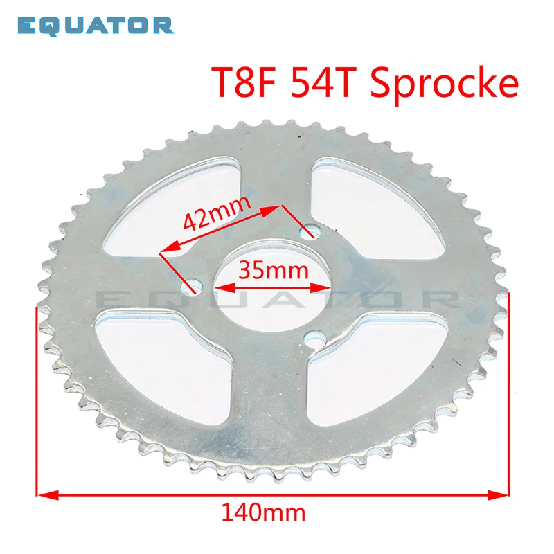 T8F 44 т 54 Т 64 Т 74 Т 26 мм/29 мм/35 мм/54 мм внутренний диаметр Звездочка для 47cc 49cc ход 2 Quad ATV Грязь Яма мини-мотоскутер багги