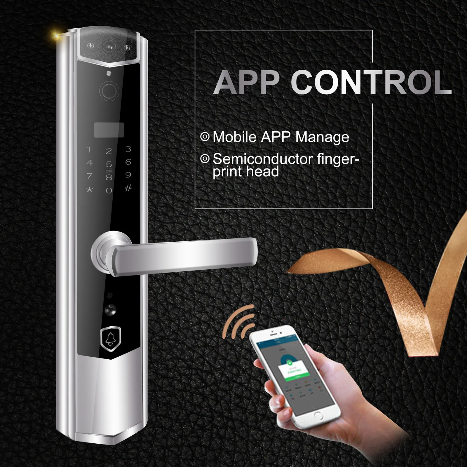 

Everpower Wireless Wi-Fi smart Door Locks Fingerprint video peephole door viewer Touch screen Multiple unlock IOS and Androi