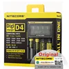 Nitecore D4 18650 Battery Charger with LCD Screen For IMR Li-ion LiFePO4 Ni-MH Ni-Cd Charging 26650 18650 14500 Charger H15 ► Photo 1/6