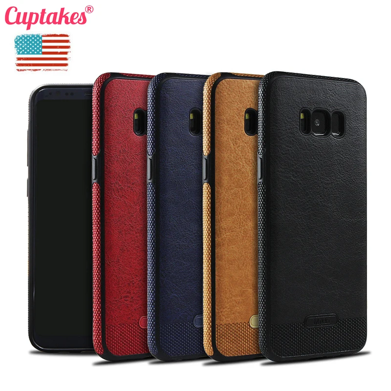 Luxury leather PU Soft Case for Samsung Galaxy S8 Plus S6 Edge S7 S7Edge S8 S9 S10 Plus Note 8 9 Cover Coque Screen Protector