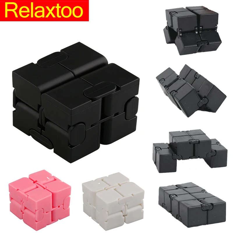 Fidget Magic Cube Infinity Toys Anti Stress Anxiety Juguete for Office Car Focus Controller Finger Cube Spinner Spiner for Adult
