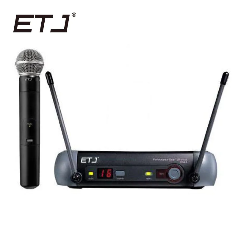 ETJ бренд UHF профессиональный беспроводной микрофон вокальный для сцены церковное пение PGX24/BETA58 PGX4 PGX2 микрофон