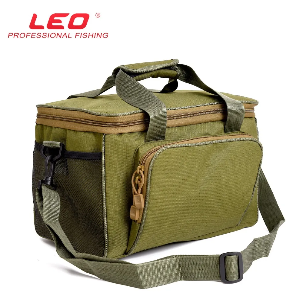 

LEO Army Green Oxford Canvas Outdoor Multifunction Fishing Lures Bag