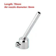 45 градусов Удлиненный тип BGA Насадка 8 мм 850/852 горячий воздушный пистолет насадка для YIHUA YOUYUE 850 858D 852D+ горячая воздушная станция сопла