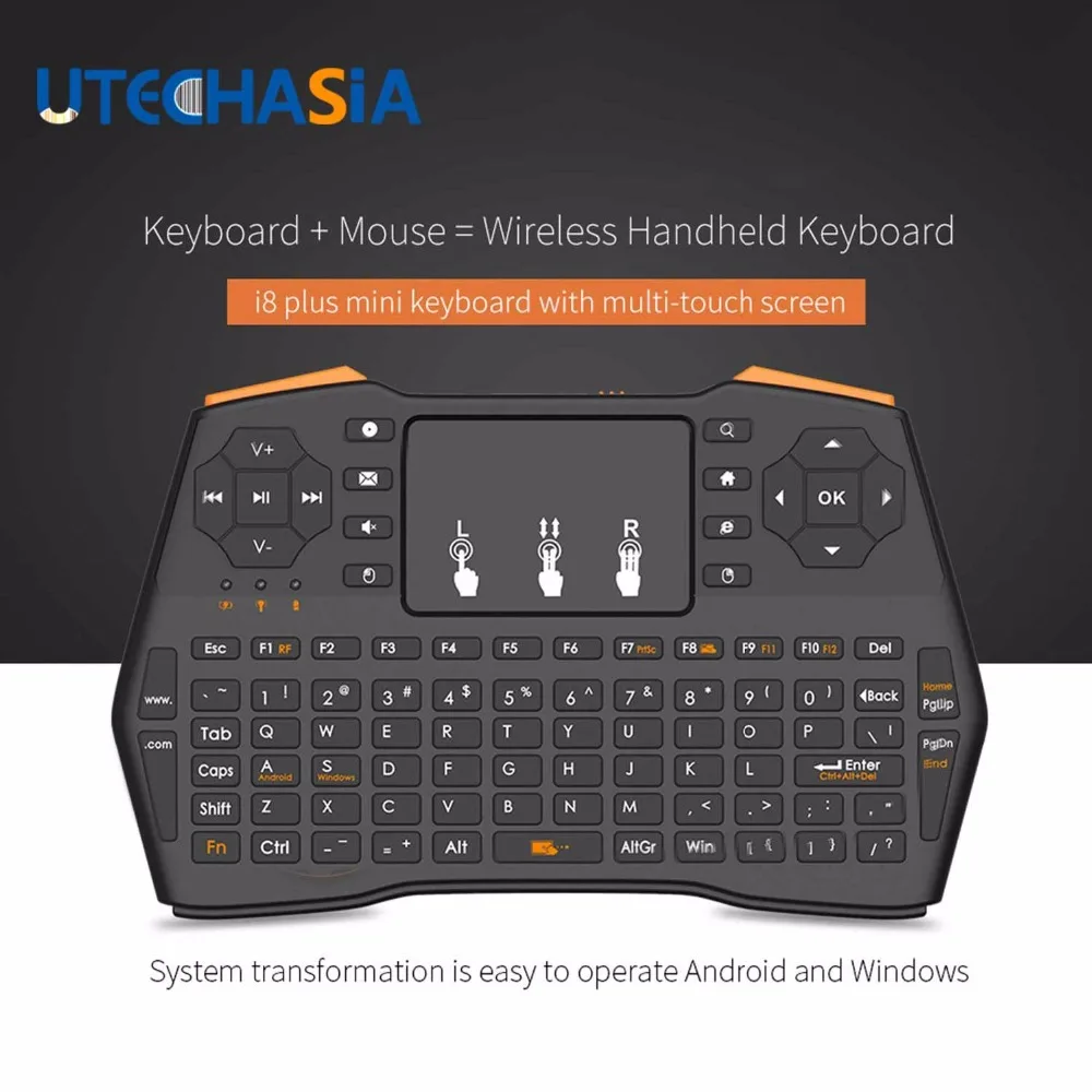 Wireless Keyboard i8 Plus Handheld 2.4G Mini Gaming Air Keyboard