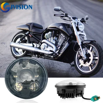 

Motorcycle Accessories 5 3/4'' led headlight 5.75 inch Hi/Lo H4 LED headlamp for Street Bob FXDB Dyna Sportsters headlamp