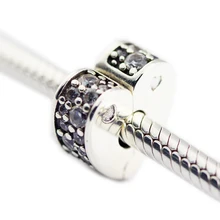 Fandola Fit Berloque прелести браслет 925 пробы сверкающий Серебряный дугами любовь очаровательные клипсы фирменные бусины Серебряные ювелирные изделия Pulsera