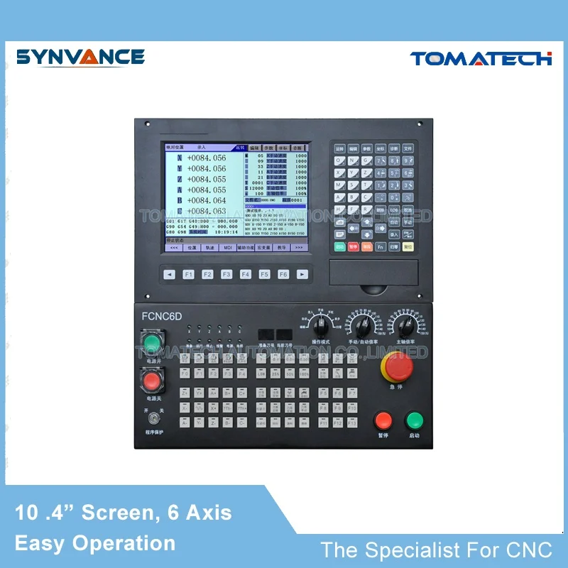 10," Экран VMC фрезерный станок с ЧПУ смены инструмента Высокое качество 6 Axis CNC контроллер с дополнительными панель управления