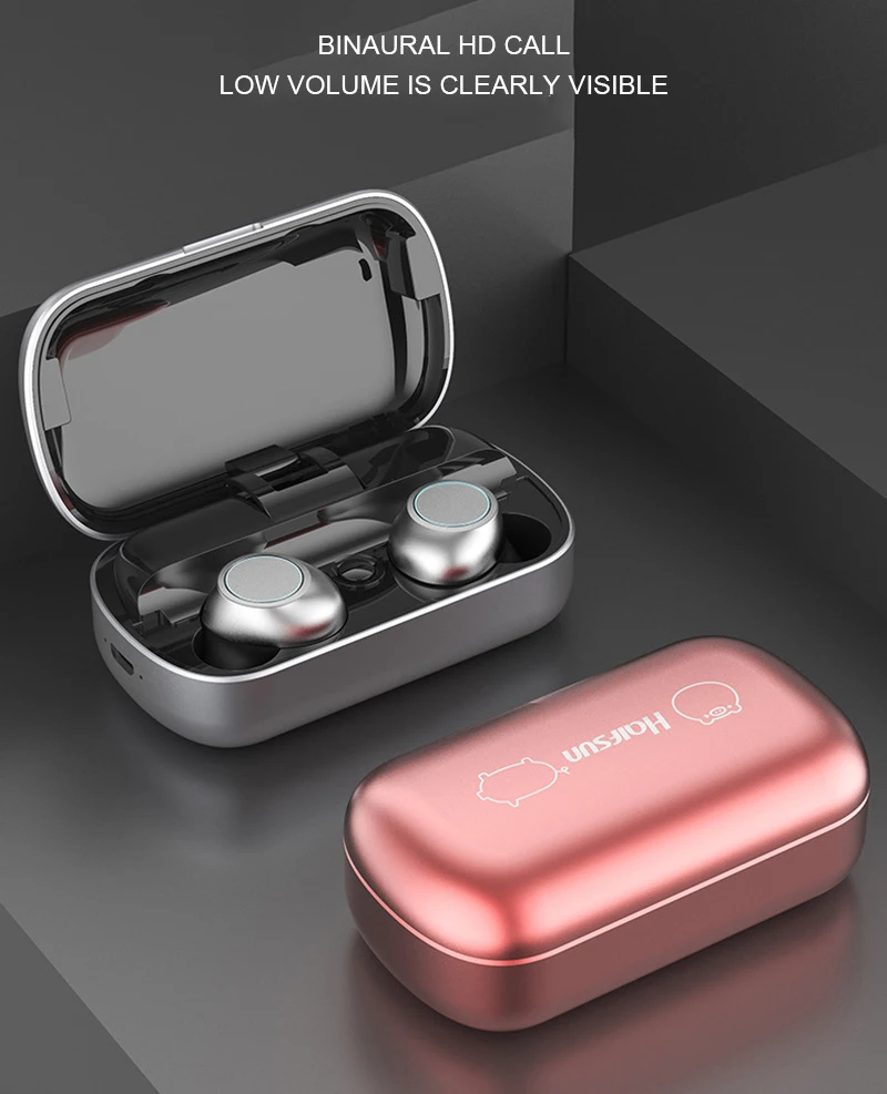 GYKZ Мини Bluetooth 5,0 наушники миниатюрные HIFI беспроводная водонепроницаемая гарнитура высокой емкости Спорт Музыка свет маленький сенсорный наушник