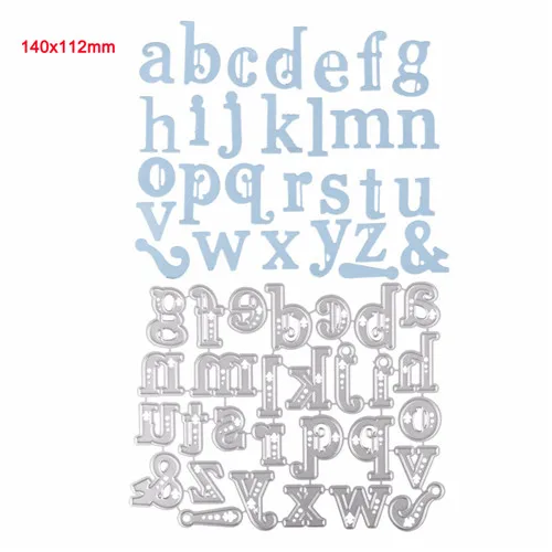 Metal Cutting Dies letter alphabet die Decorate Scrapbooking Craft Die