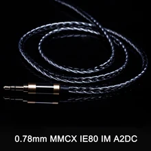 8strands супер прочная леска 200 ядра кабель для наушников MMCX для Shure SE215 SE535 A2DC Ls50 0,78 мм для Уэстон TFZ W4r Um3x IE80 Im50 Im70 TF10 TF15