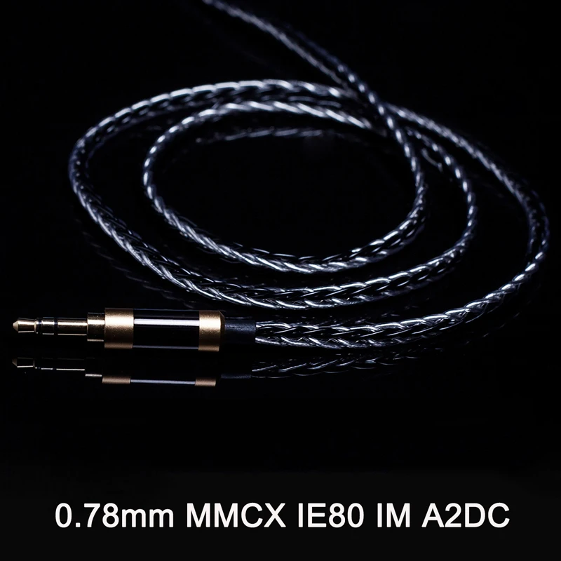 

8 Strands 200 cores Earphone Cable MMCX for Shure SE215 SE535 A2DC Ls50 0.78mm for Weston TFZ W4r Um3x IE80 Im50 Im70 TF10 TF15