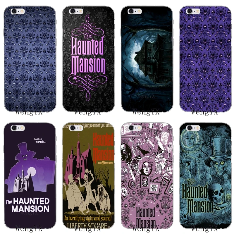 

haunted mansion skull Slim silicone Soft phone case For Samsung Galaxy S3 S4 S5 S6 S7 edge S8 S9 Plus mini Note 3 4 5 8