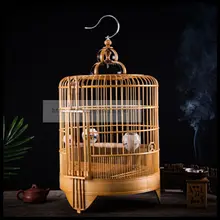 1 PCS 36cm bamboo mynah birdcage large handmade homemade thrush bird cage 1 PCS 36cm bamboo mynah birdcage large handmade homemade thrush bird cage