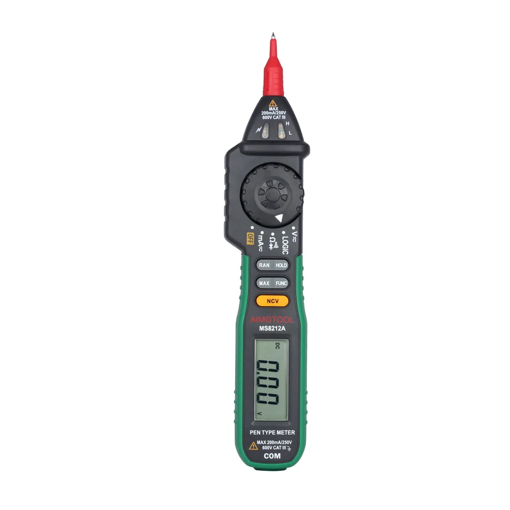 

MASTECH MS8212A Pen Digital Multimeter/multimetros Voltage Current Tester Diode Continuity multitester medidor dijital multimetr
