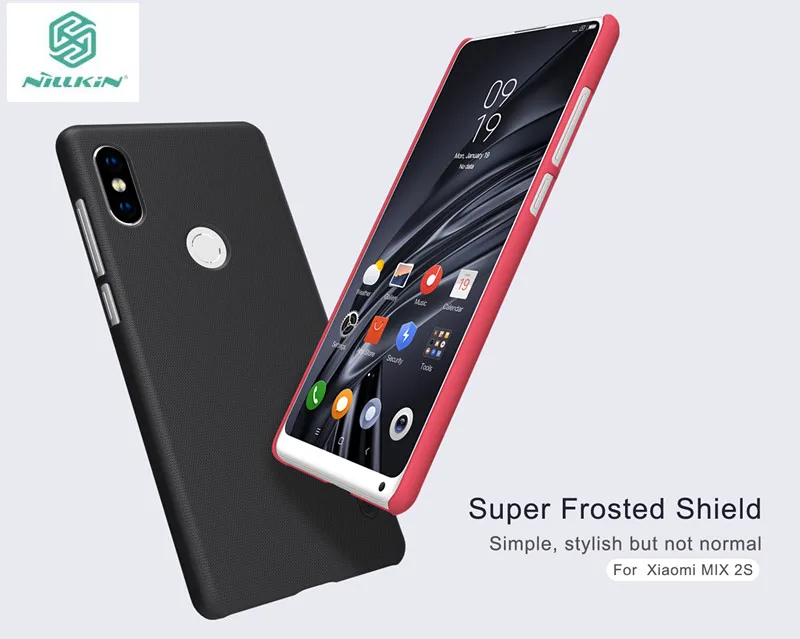 NILLKIN case for XIAOMI MIX 2S Super Frosted Shield hard back cover with free screen protector | Мобильные телефоны и