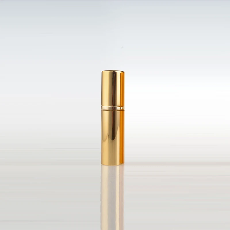 10 шт./лот 10 мл мини портативный для путешественника флакон духов со спреем и пустая парфюмерная чехол с красочными - Цвет: Shiny gold