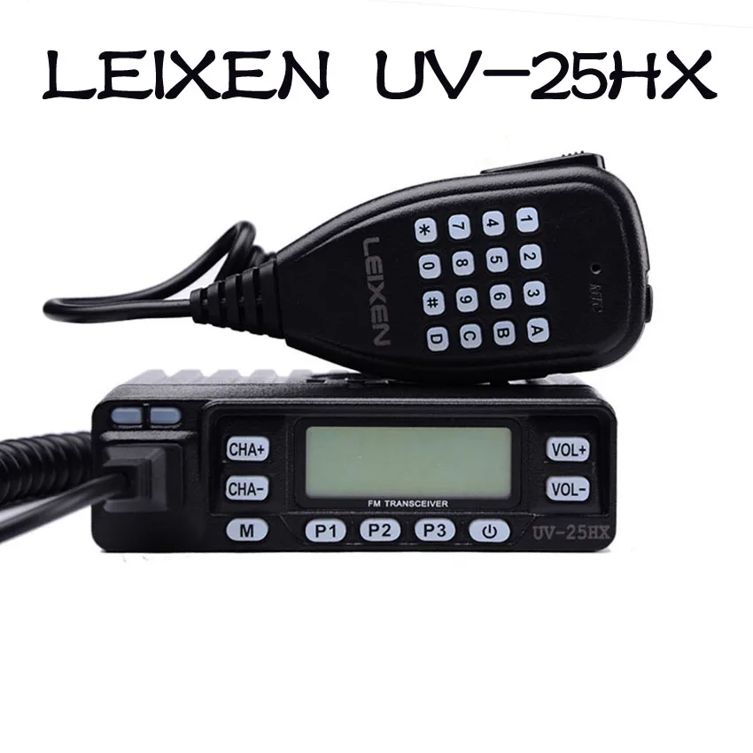 

Leixen UV-25HX Mini Car Transceiver radio VHF UHF 25W 199CH Scramble Ham Radio walki talki Radio QYT KT-8900R for Cars Truck