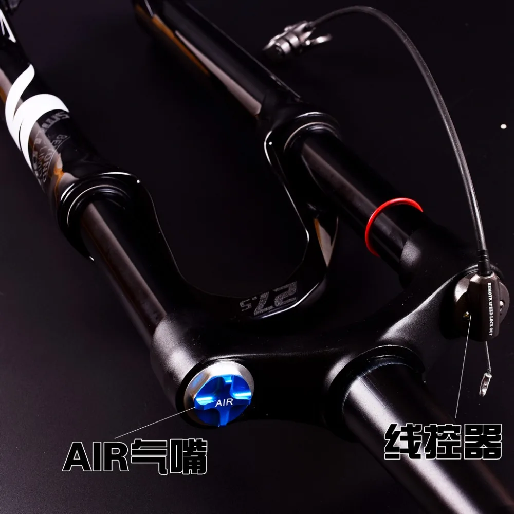 

Original UDING 26 27.5 Xc light weight tapered tube remote air suspension fork 120mm