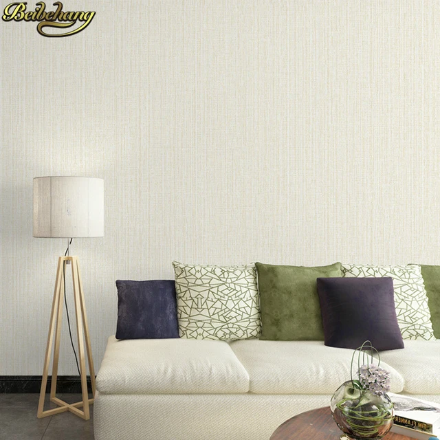 Papel tapiz 3d europeo HD para paredes, rollo de papel tapiz 3d para  dormitorio, escritorio, Beige, amarillo, plateado, gris, Beibehang -  AliExpress