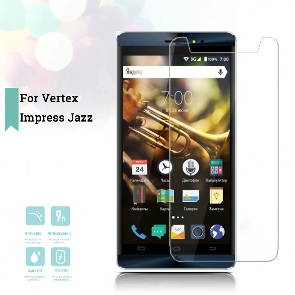 2.5D 0.26mm Ultra Tempered Glass For Vertex Impress Jazz Toughened Screen Protector Film Protective Case Universal | Мобильные