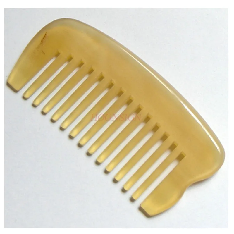 Curly Hair Comb Wide Tooth Coarse Massage Hairbrush Rounded Authentic Natural Horn Combs Holiday Gift Hairdressing Supplies Sale soft bristle toothbrush comfortable charcoal manual tooth brush 1pcs effective charcoal toothbrushes teeth cleaning supplies