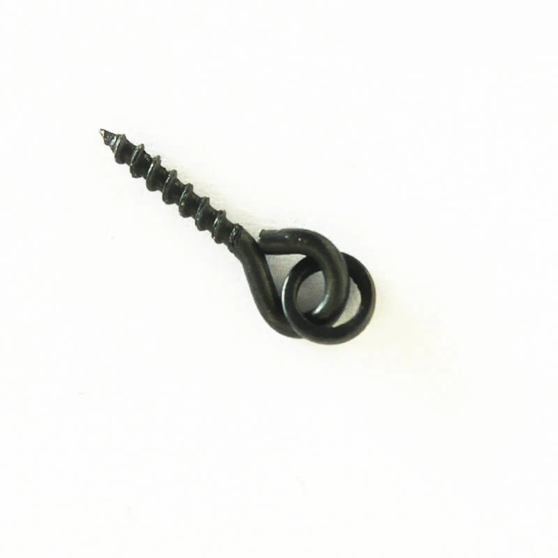 

50pcs/100pcs Round/Oval Loop Fishing Bait Screws Lure screw for Carp fishing Tackle Bait Pop Up Chod Rigs wright 0.13g/0.14g