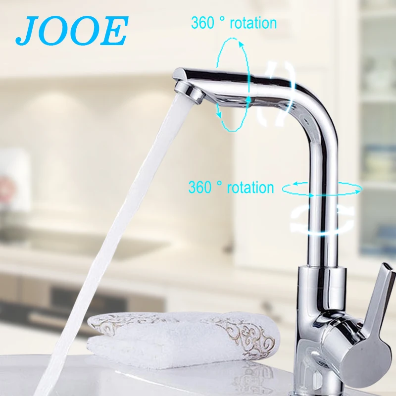 Jooe бассейна кран горячей and холодной смесителя латунь воды Tap для раковины ванной