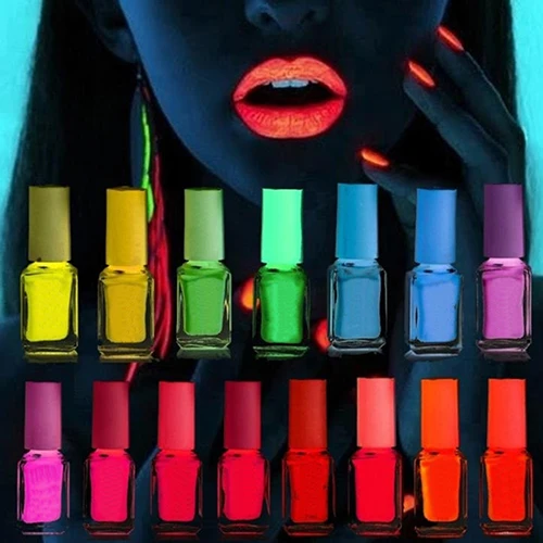 

7ml Neon Candy Color Luminous Glow In the Dark Nail Art Polish Enamel Varnish
