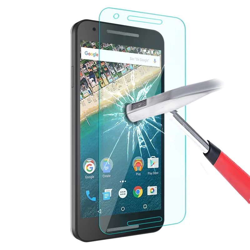 Взрывозащищенное Закаленное стекло 0 26 мм для LG Google Nexus 5X Защита экрана H790 H791 H798
