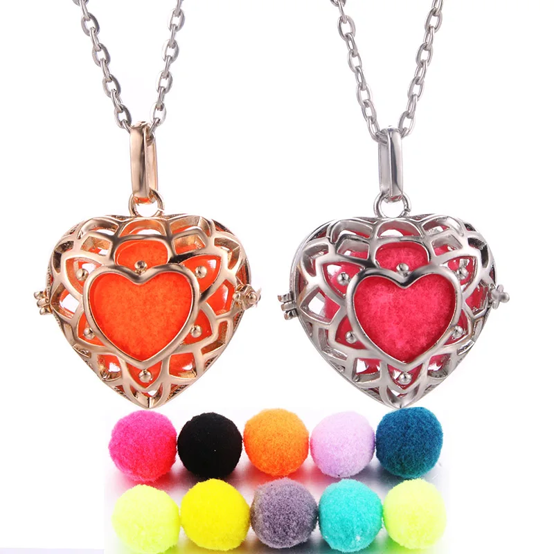 

Love Music Ball Bell Aroma Locket Pendant Necklace Charm Perfume Aromatherapy Essential Oil Diffuser Pregnant Woman Jewelry