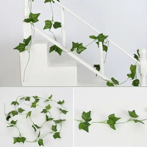 

2m Artificial Ivy Leaf Garland Plants Vine Fake Foliage Flowers Home Decor Plastic Artificial Flower Rattan Evergreen Cirrus