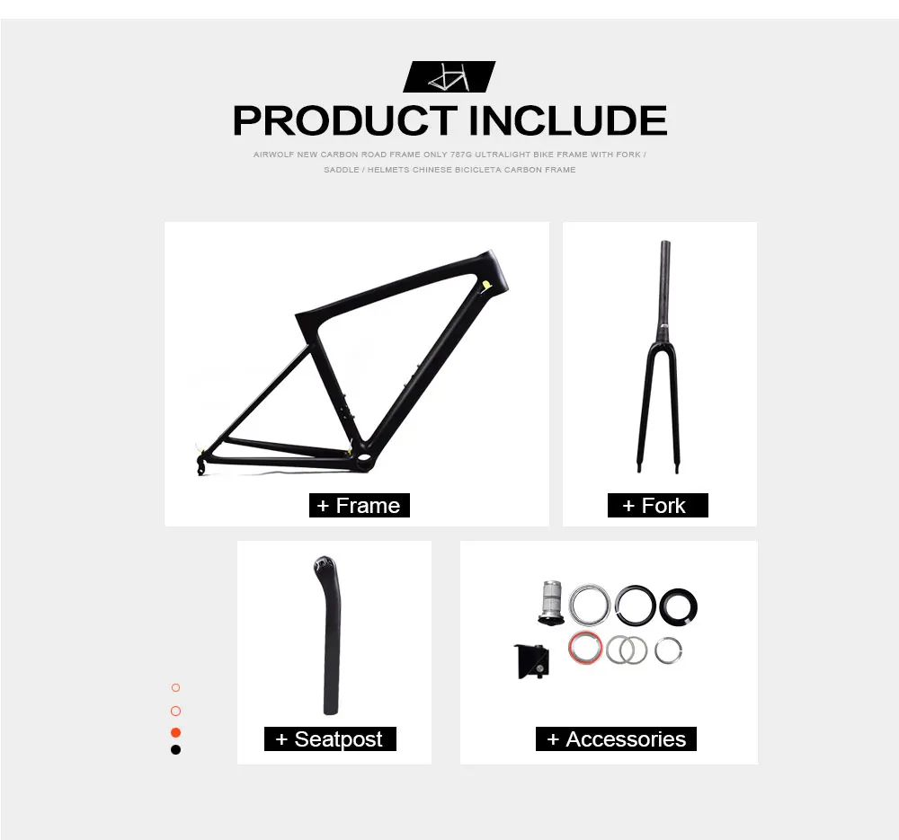 Clearance Airwolf ultralight 787g carbon road frame multi-color choose bicycle bicicleta frame with fork/seatpost/headsets bike frame 12 Clearance Airwolf ultralight 787g carbon road frame multi-color choose bicycle bicicleta frame with fork/seatpost/headsets bike frame 12