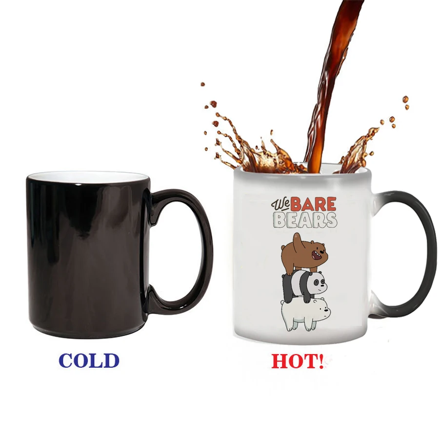 Мы вся правда о медведях кружка тепла Чувствительная чашка Цвет изменение кружки для кофе лучший подарок кружка для ваших друзей