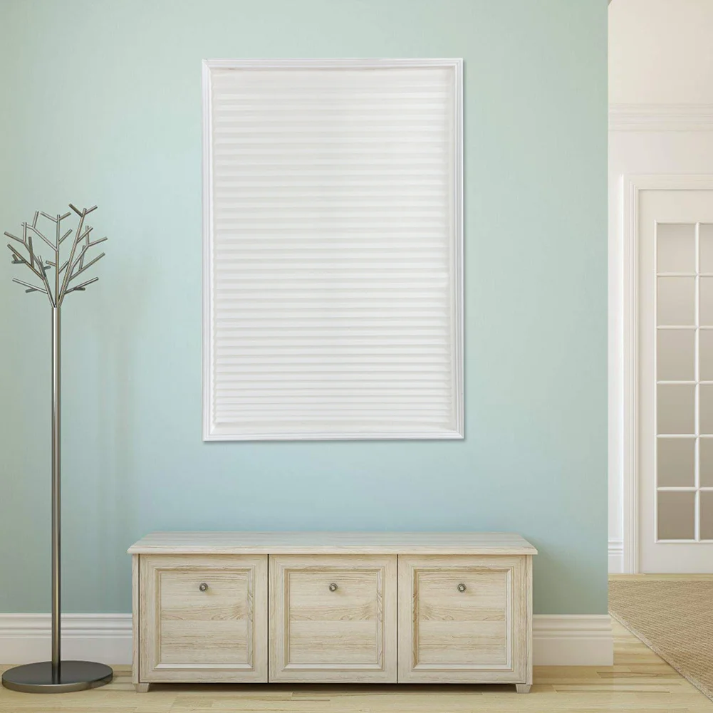 Pleated Paper Curtain Light Filtering Adhesive Inside Mount Cordless Cellular Shade SDF-SHIP