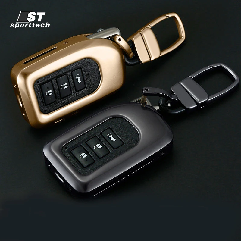 

3 Buttons Car Key Shell Cover Aluminum Alloy key Case Fit For 2013 2016 Lexus RX450 GS 450 LX 570 General Accessories