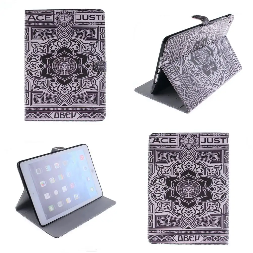 Blanket Painted Flip PU Leather tablet Stand case For Apple iPad 6 5 4
