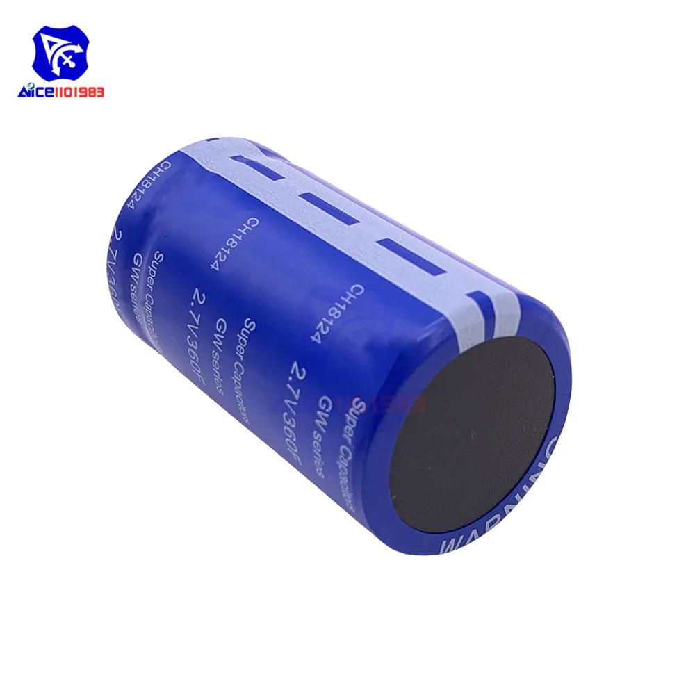 Сверх яркий конденсатор 2,7 V 360F 35*67mm низкий ESR супер конденсатор с защитой баланса доска для Автомобильная стереоколонка батарея