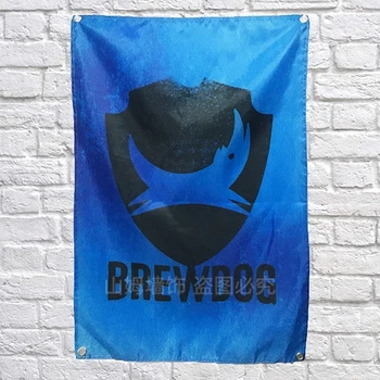 

BREWDOG BEER Wine Poster Scrolls Bar Cafes Indoor Home Decor Banners Hanging Art Waterproof Cloth Wall Painting