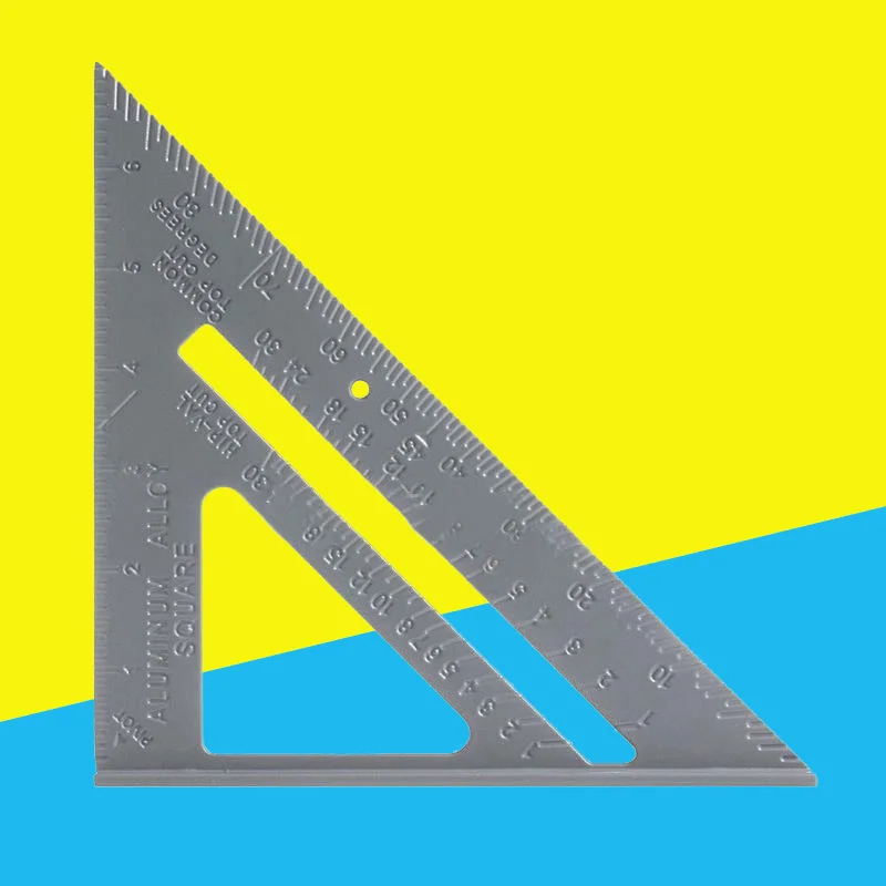 

Square Ruler Tool Professional Rulers 7" Square Protractor Miter Measuring Measurement Carpenter Alloy Framing