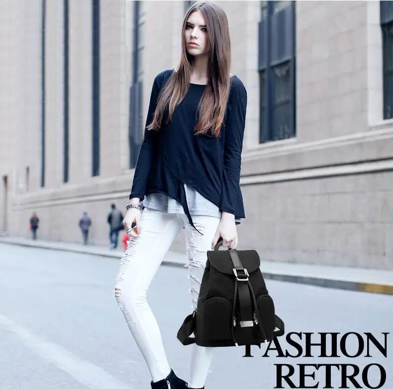 Aliwood mujeres Mochilas de Nylon impermeable de alta calidad Mochila De Cuero elegante mochila DE LA ESCUELA DE VIAJE Mochilas Aliwood mujeres Mochilas de Nylon impermeable de alta calidad Mochila De Cuero elegante mochila DE LA ESCUELA DE VIAJE Mochilas