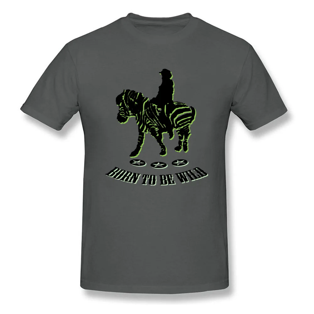 riding zebra Cotton Fabric Tops Shirts for Men Slim Fit T Shirts Crazy Plain Crewneck Tops Tees Short Sleeve Wholesale riding zebra carbon