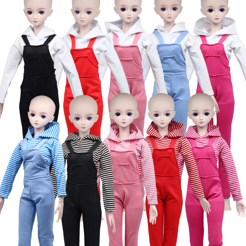 

1 set 60cm Dolls Accessories Clothes Shirt&Pants for 1/3 BJD Clothes Doll Toy Suit Multi Color Dress for bjd Girls Toys