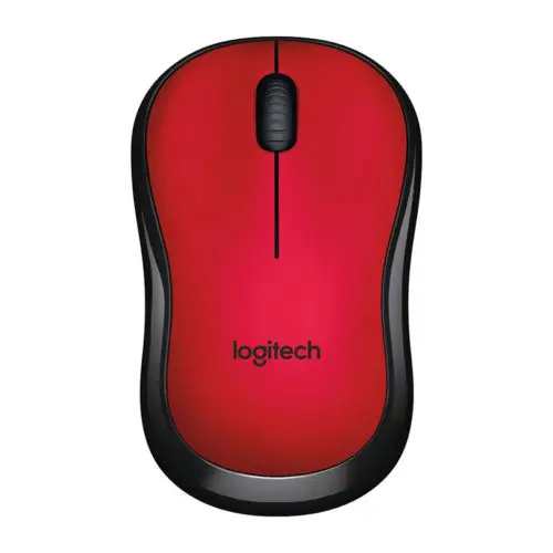 Бесшумная беспроводная мышь logitech M220, usb-приемник для Mac OS/Window, поддержка офиса Tes, оригинальная Розничная коробка - Цвет: Красный